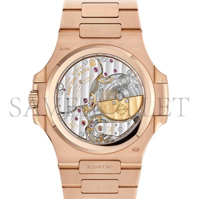 PATEK PHILIPPE NAUTILUS MOONPHASE ROSE GOLD BROWN DIAL 40MM 57121R-001